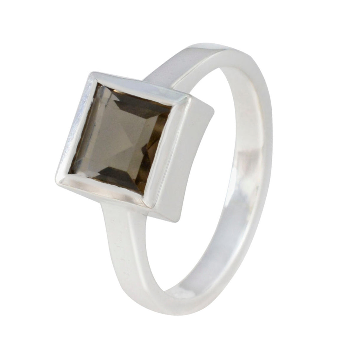 Ángeles Sophisticated Brown Solitaire Ring