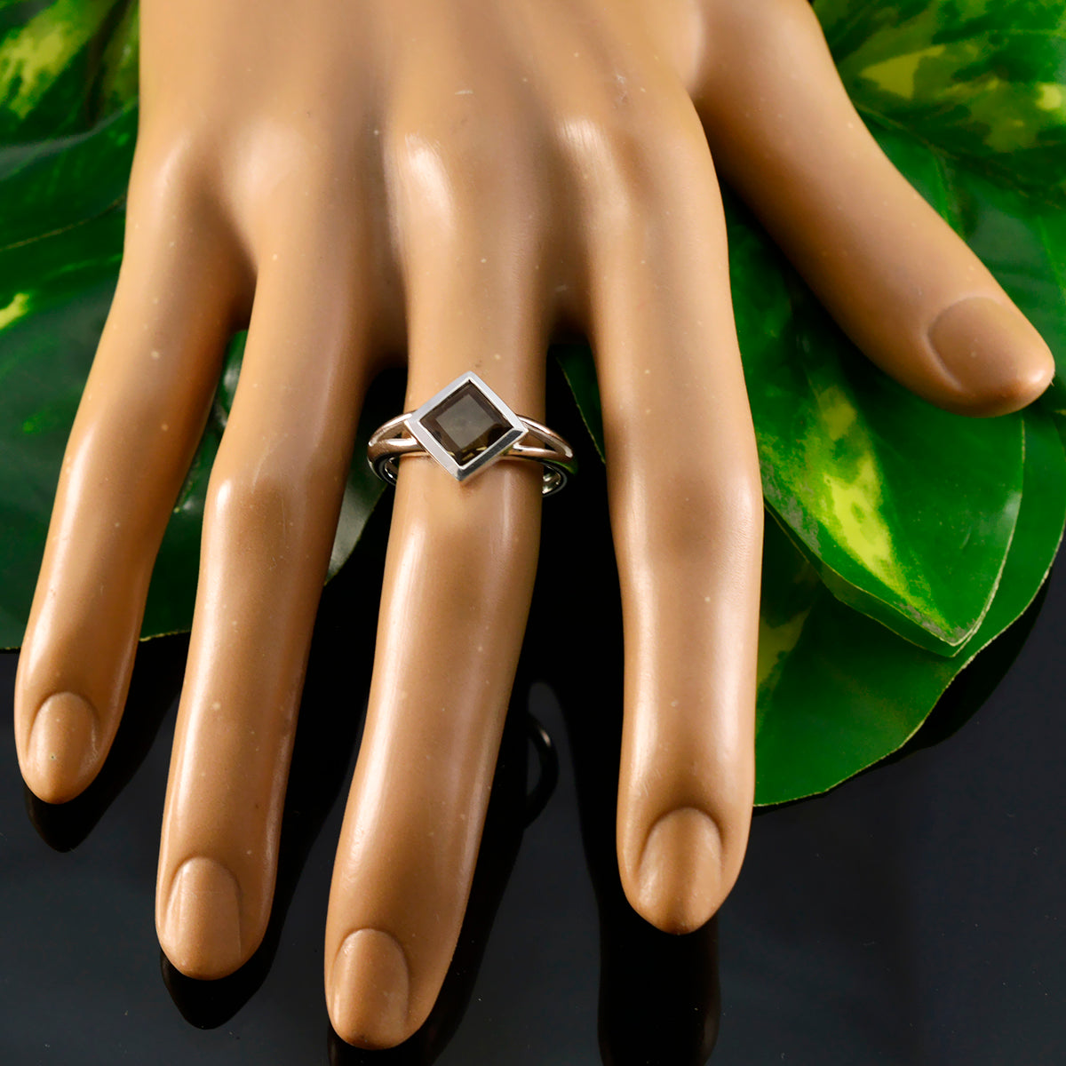 Haruka Fairytale Brown Solitaire Ring