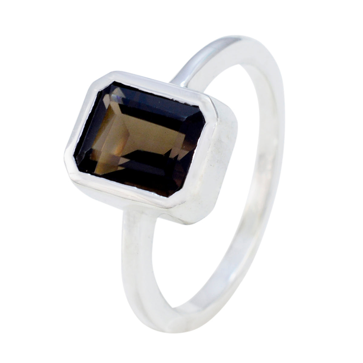 Liyana Trendy Brown Solitaire Ring