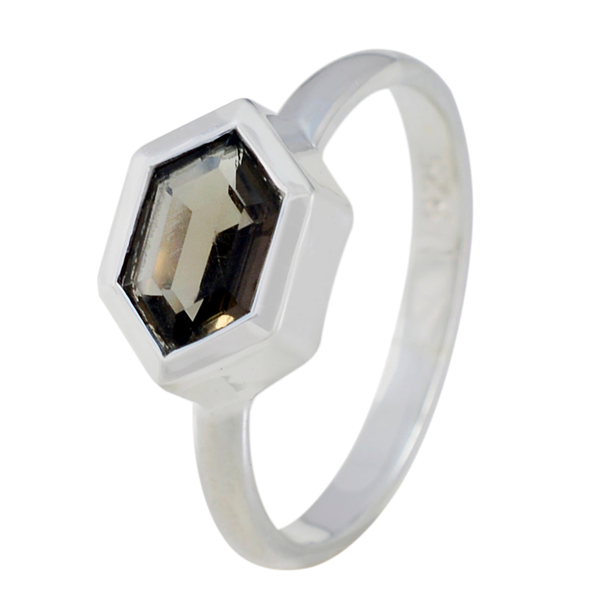 Xiu Artisan Brown Solitaire Ring