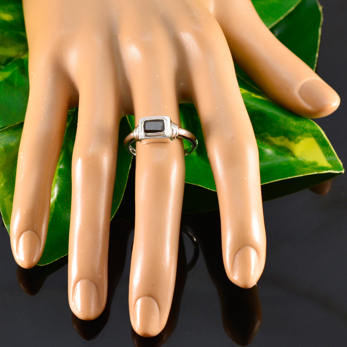 Liyana Feminine Brown Solitaire Ring