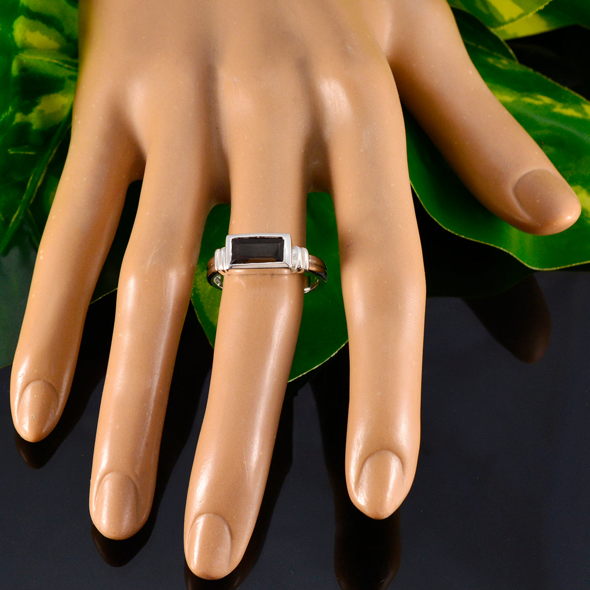 Isabelle Luxurious Brown Solitaire Ring