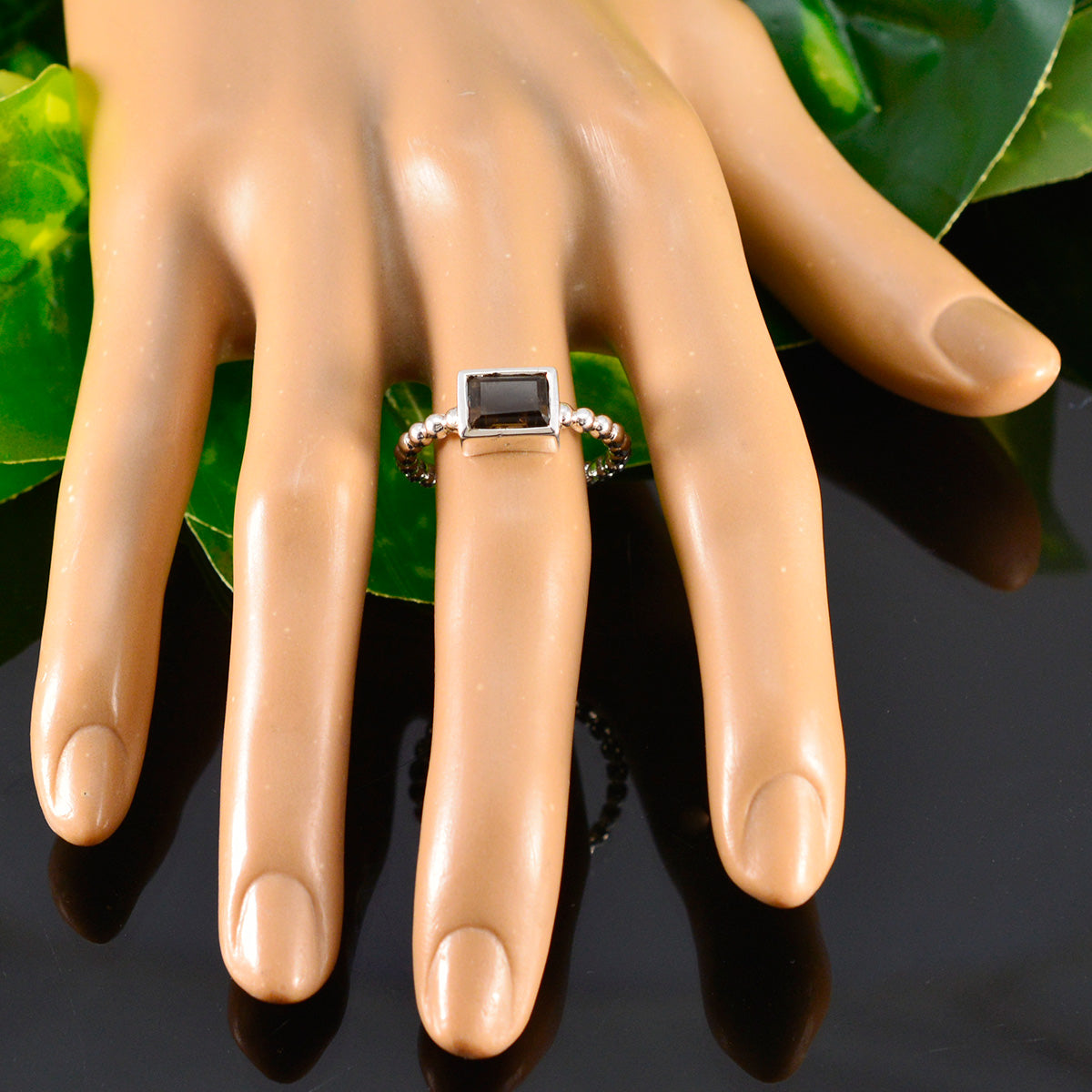 Kennedy Romantic Brown Solitaire Ring