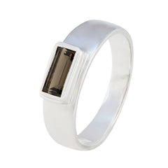 Aaliyah Feminine Brown Solitaire Ring