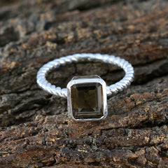 Carla Cultural Brown Solitaire Ring