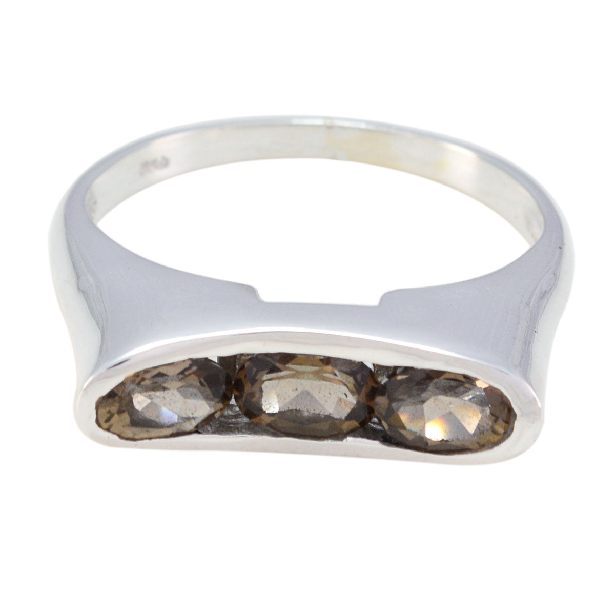 zazlle Feminine Brown Trilogy Ring