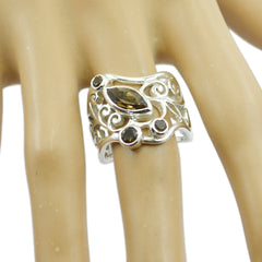 Abigail Filigree Brown quarter Ring