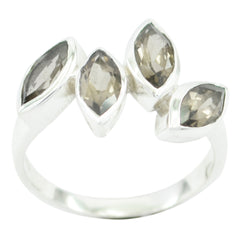 Hanna Sophisticated Brown quarter Ring smoky quartz Brown