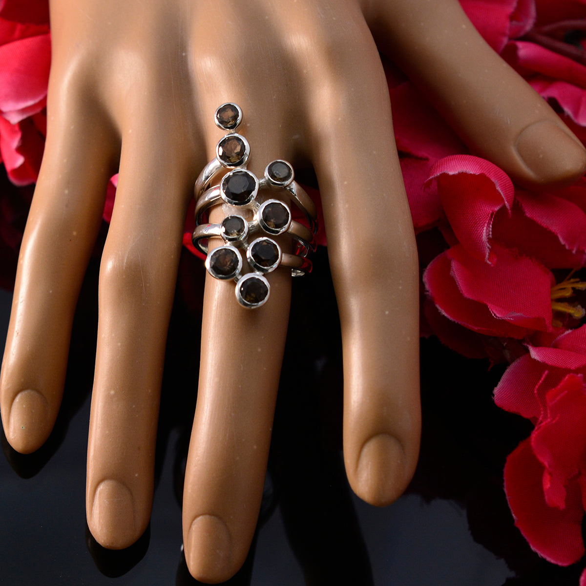 Nova Armor Brown Navratna Ring