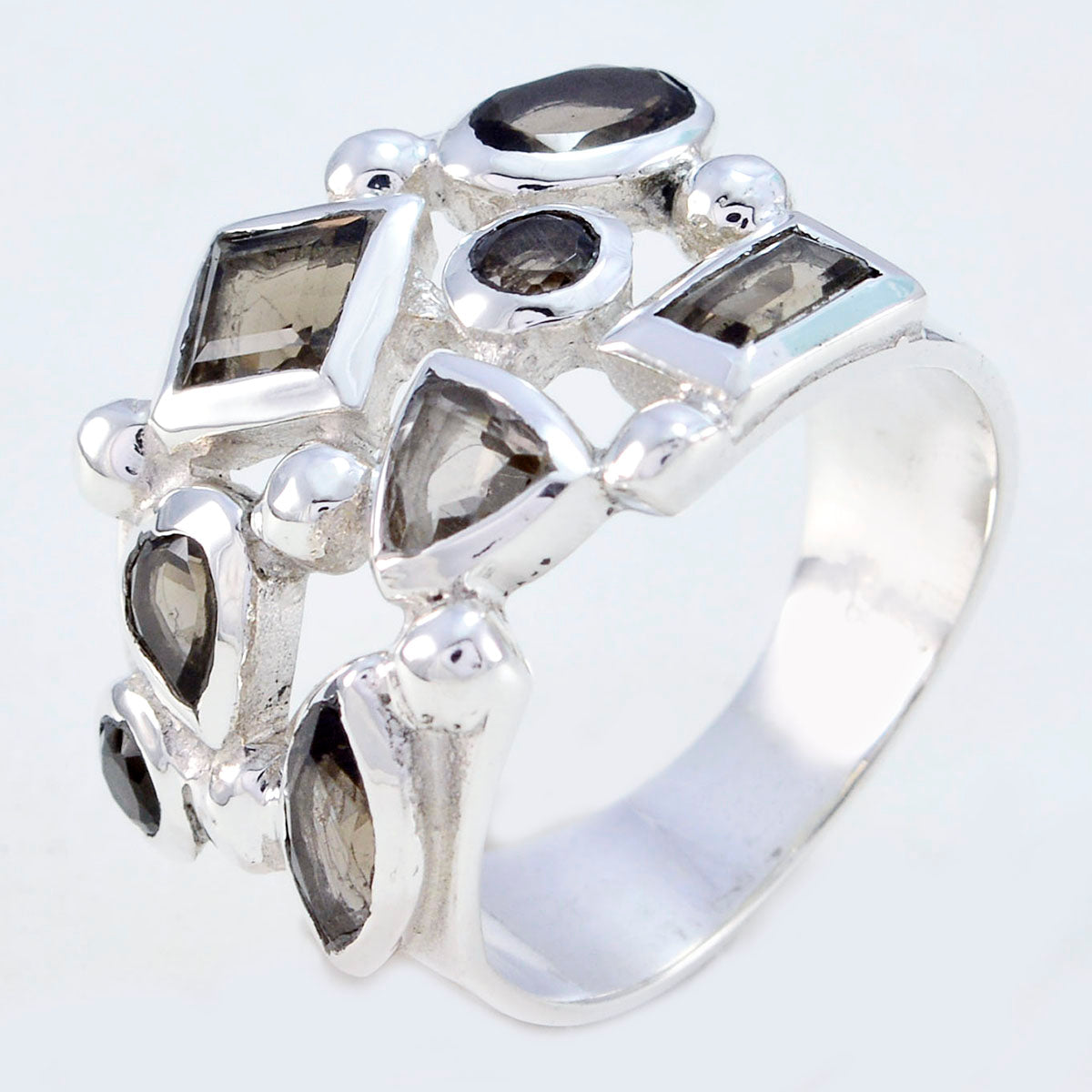 Chloe Abstract Brown multiple Ring