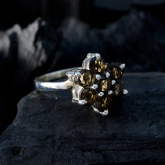 Nella Floral Brown Hepta Ring