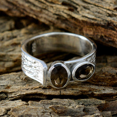 Amanda Feminine Brown Toi et Moi Ring