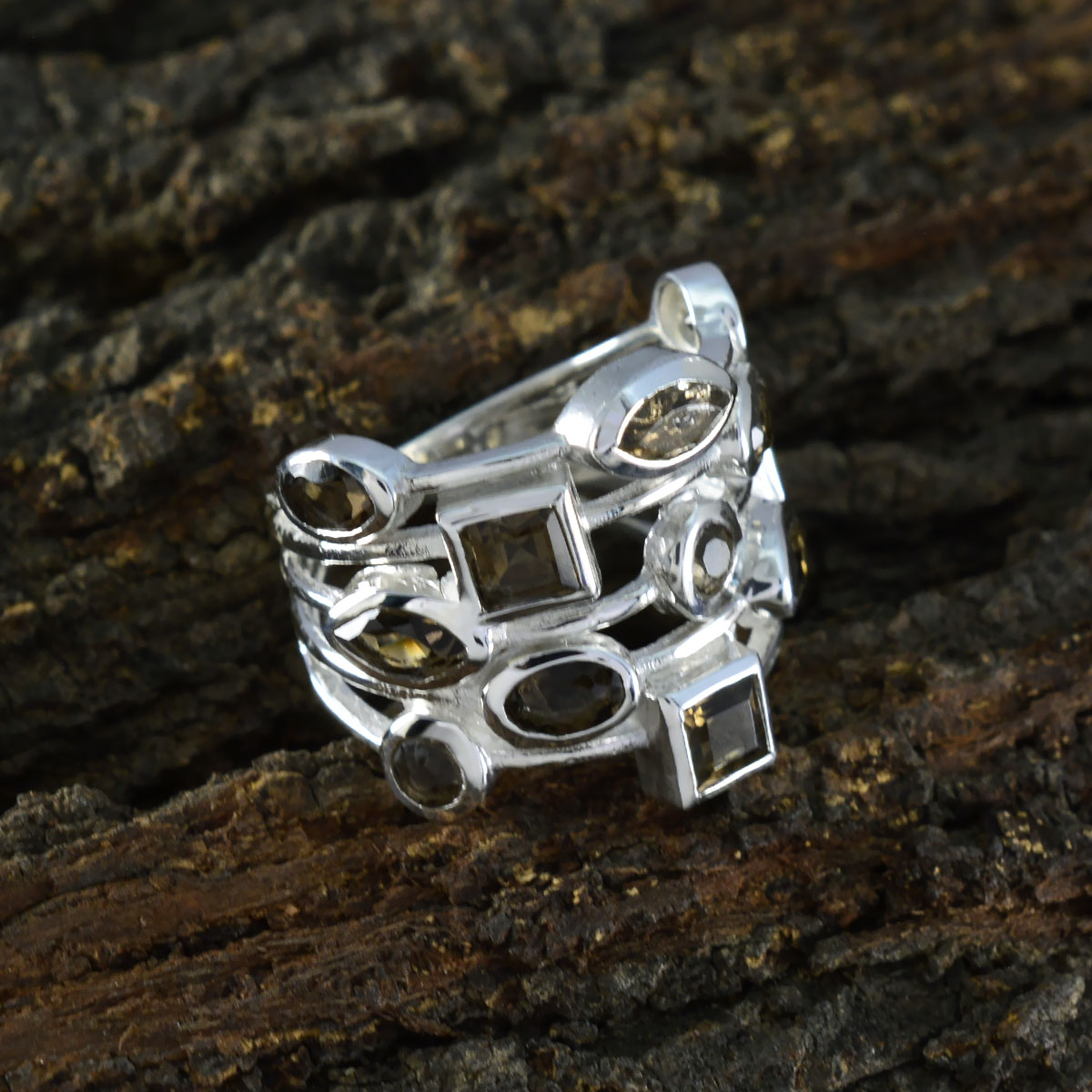 Harper Abstract Brown multiple Ring