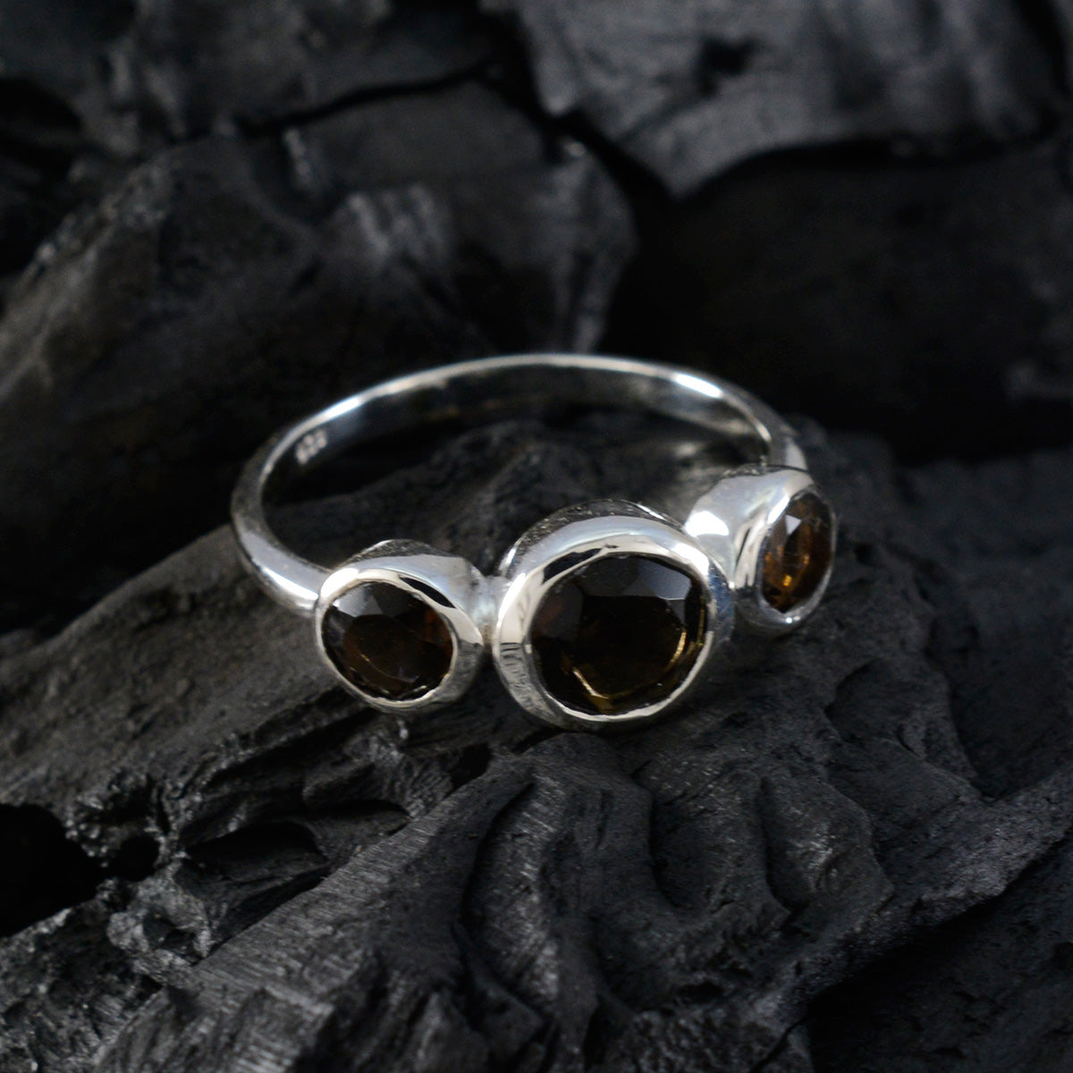 Ayaka Romantic Brown Trilogy Ring