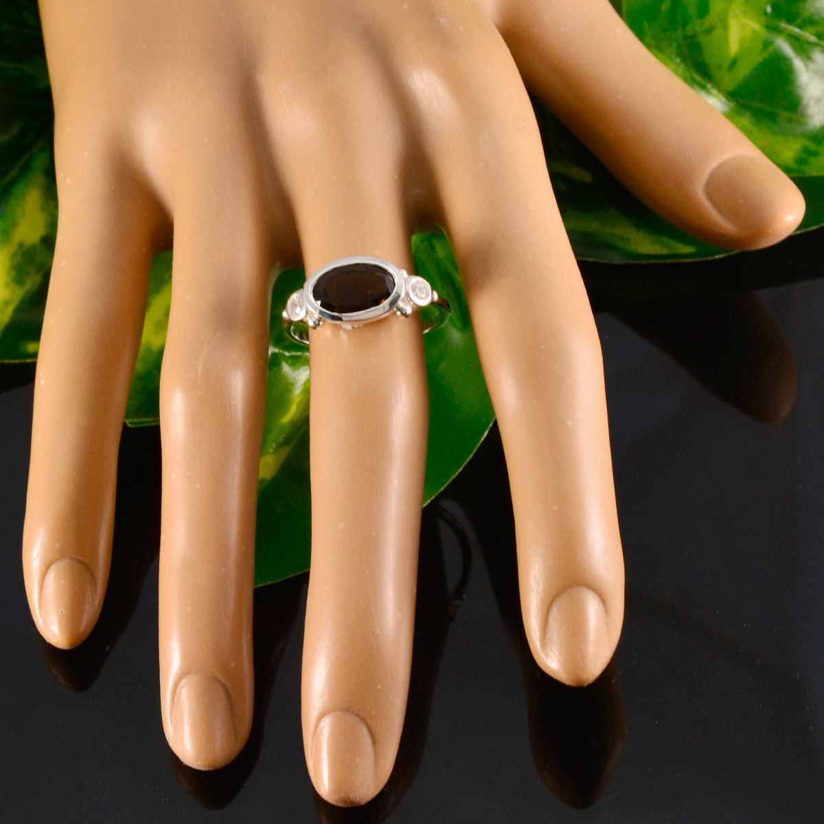 Ananya Romantic Brown Trilogy Ring