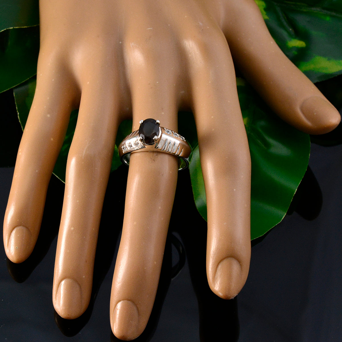 Aisha Romantic Brown Halo Ring