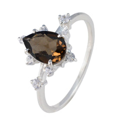 Hina Contemporary Brown Halo Ring