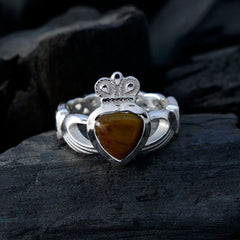 Sophia Romantic Brown Solitaire Ring