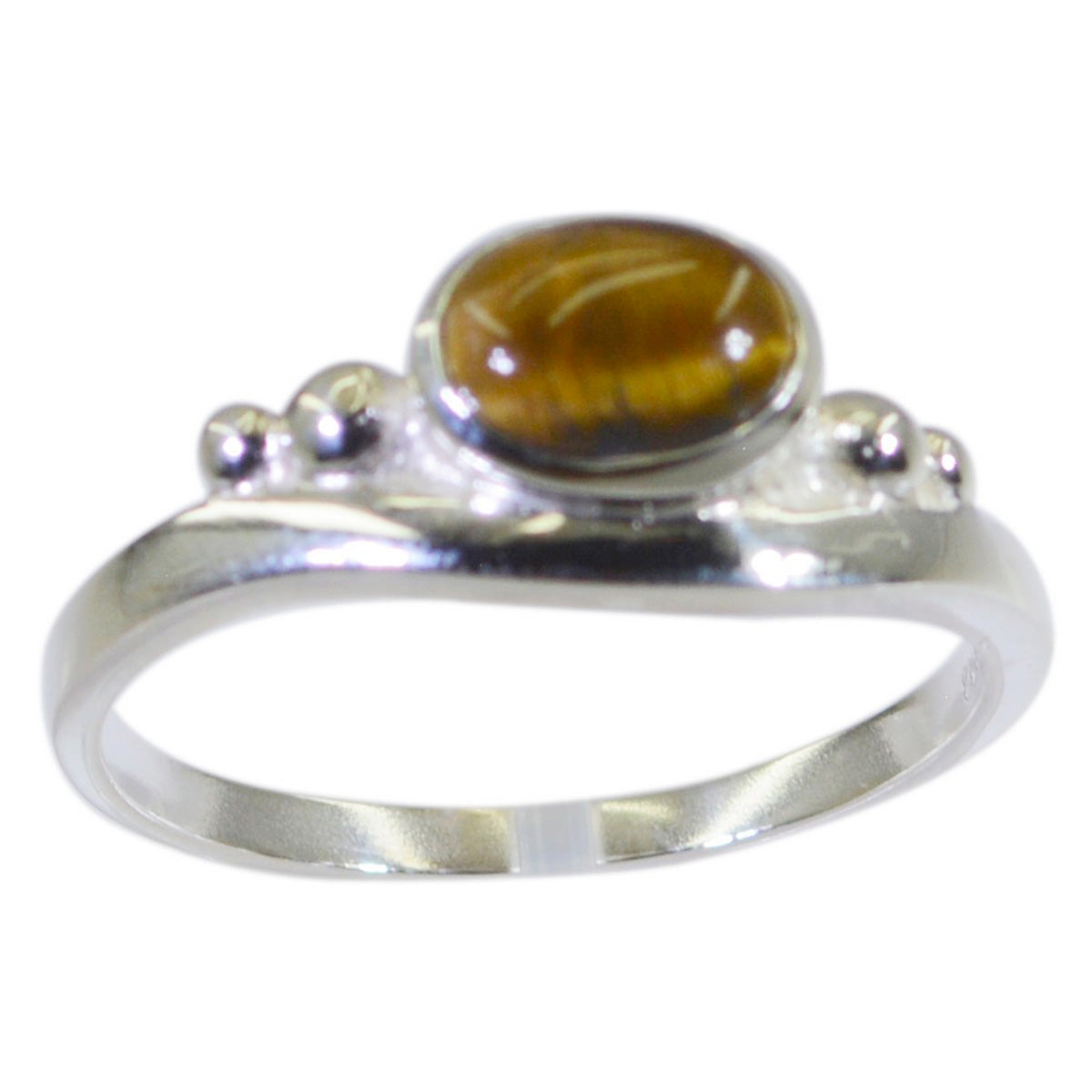 Min-seo Graceful Brown Solitaire Ring