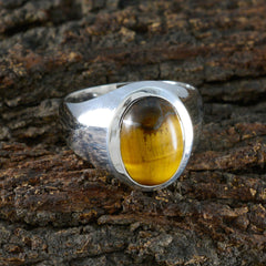 Violet Boho Brown Solitaire Ring