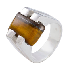 Eva Signet Brown Solitaire Ring