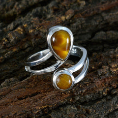 Dewi Luxurious Brown Toi et Moi Ring