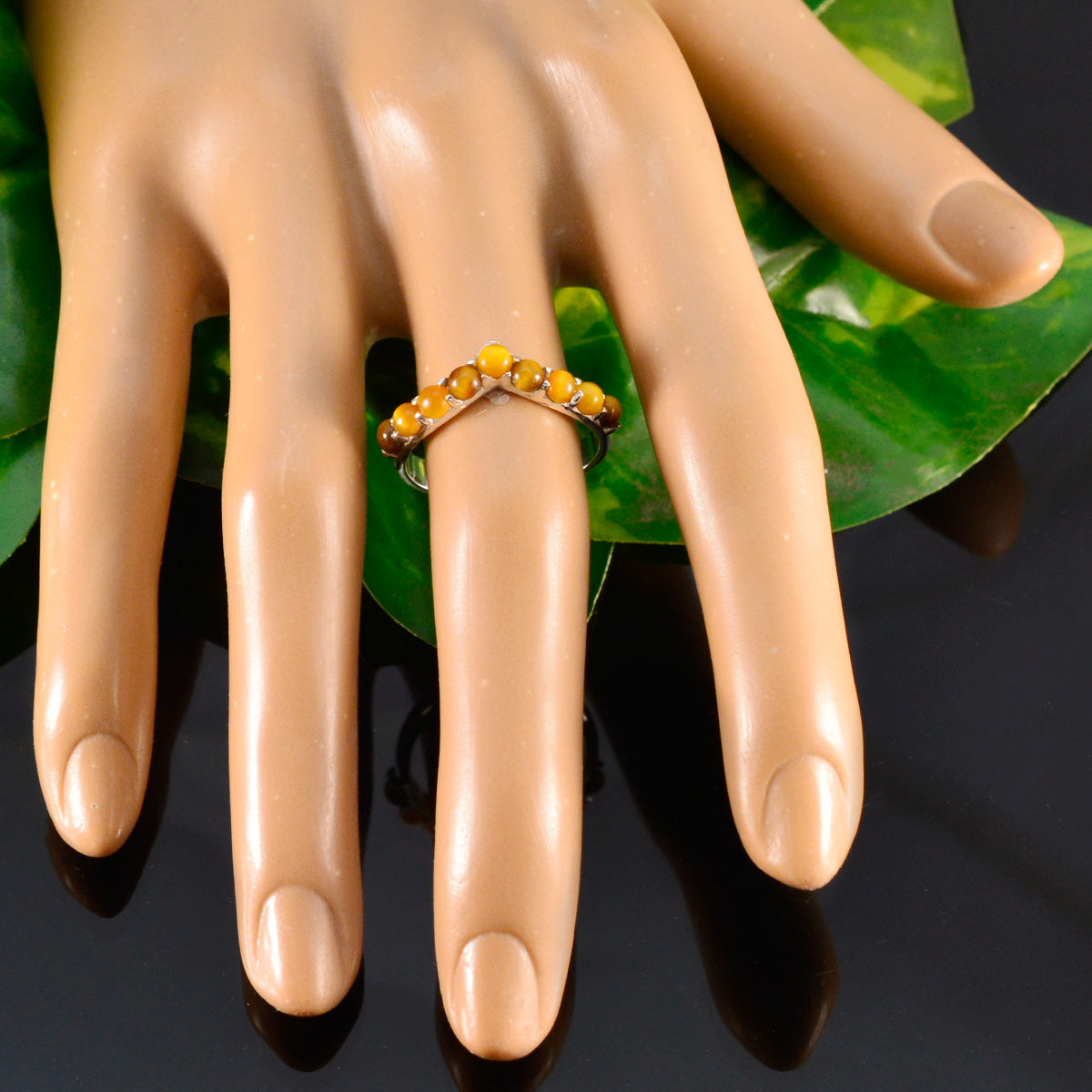 Angel Luxurious Brown multiple Ring