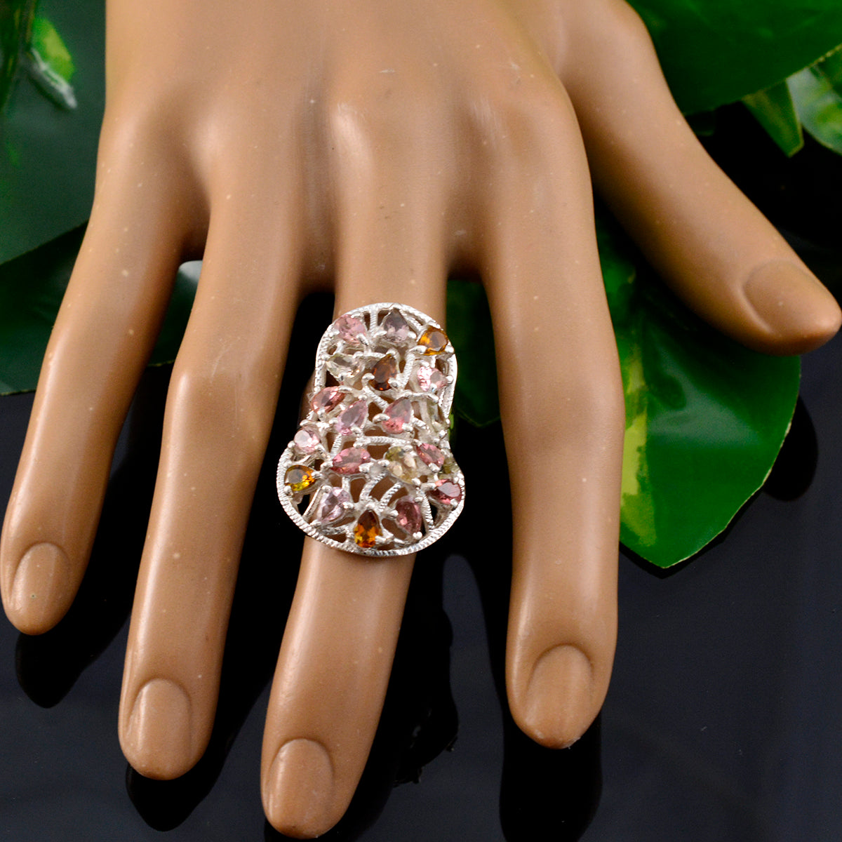 Victoria Ethnic multicolor multiple Ring