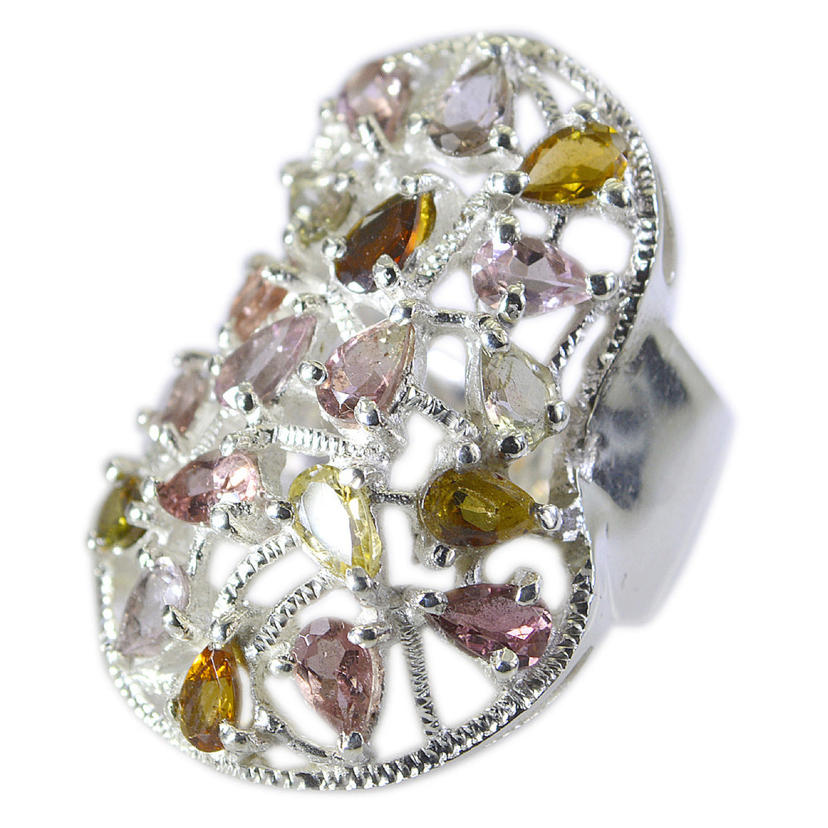 Victoria Ethnic multicolor multiple Ring