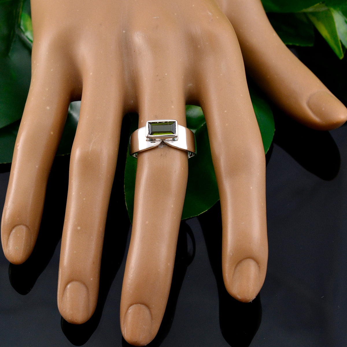 Ella Contemporary multicolor Solitaire Ring