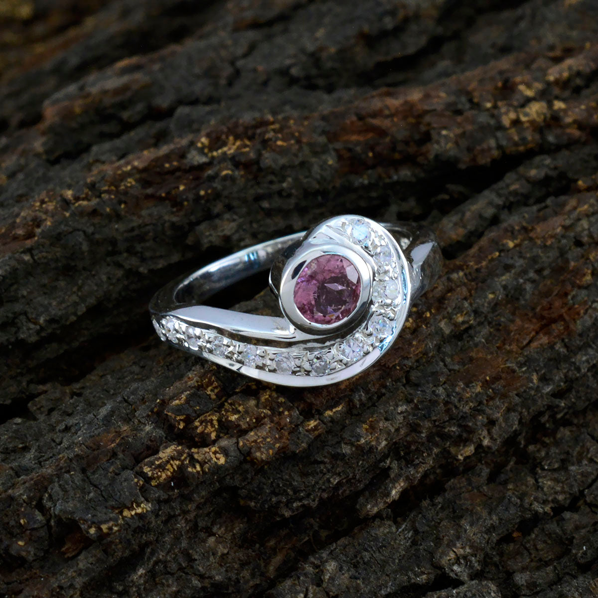 Alina Boho multicolor Halo Ring
