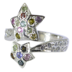 Zoe Contemporary multicolor multiple Ring