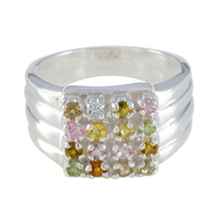 Agnes Trendy multicolor multiple Ring Tourmaline Multicolor