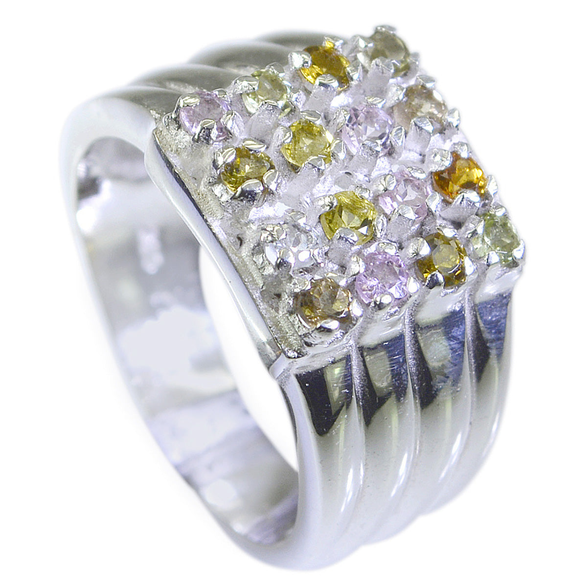 Agnes Trendy multicolor multiple Ring