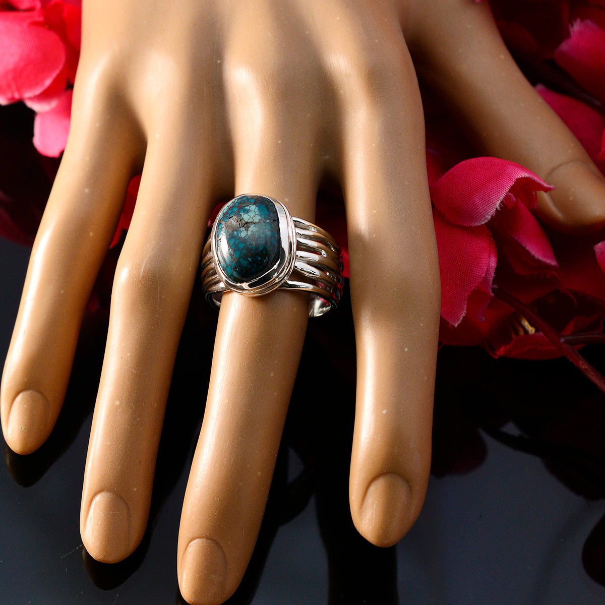 Emilia Armor Turquoise Solitaire Ring