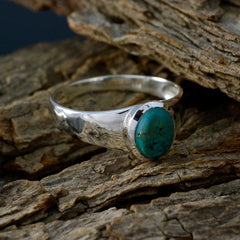 Lakshmi Ethnic Turquoise Solitaire Ring
