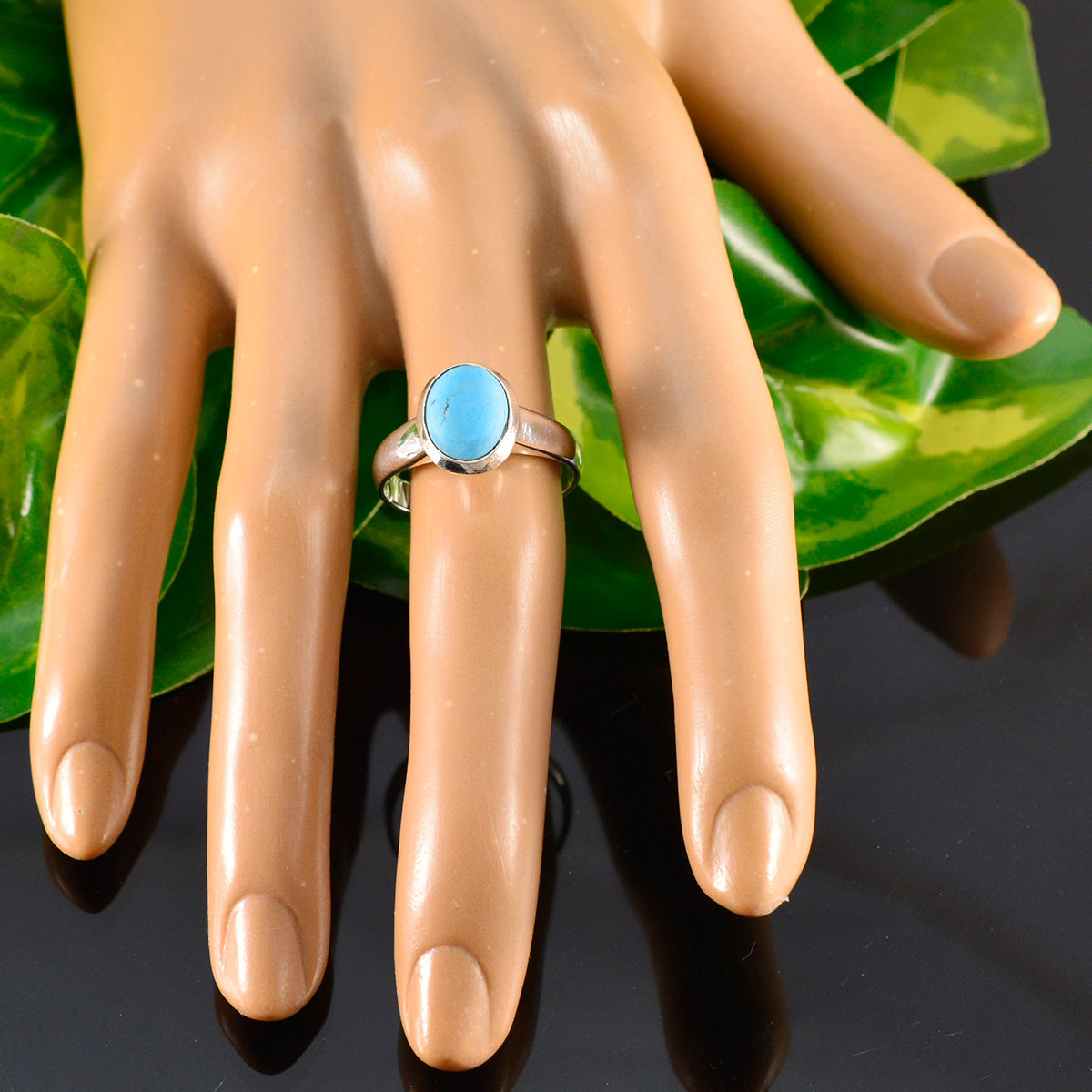 Isla Sophisticated Turquoise Solitaire Ring