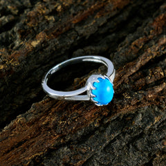 Maria Abstract Turquoise Solitaire Ring