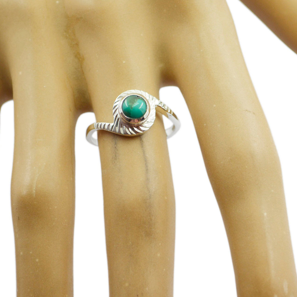 Eleanor Modern Turquoise Solitaire Ring