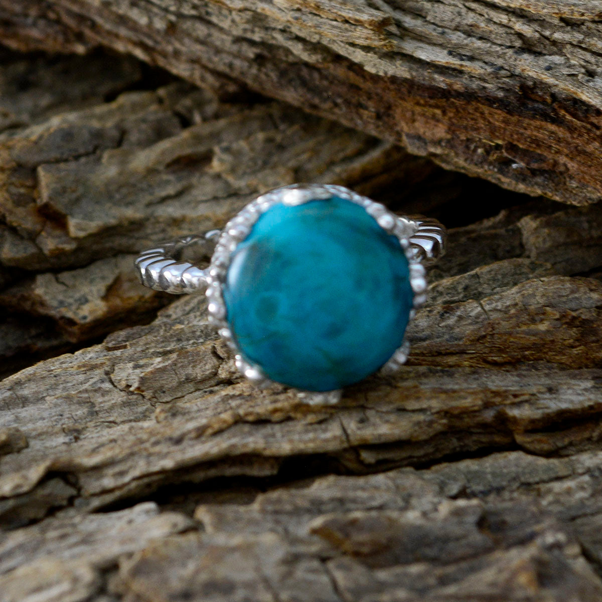 Saanvi Romantic Turquoise Solitaire Ring