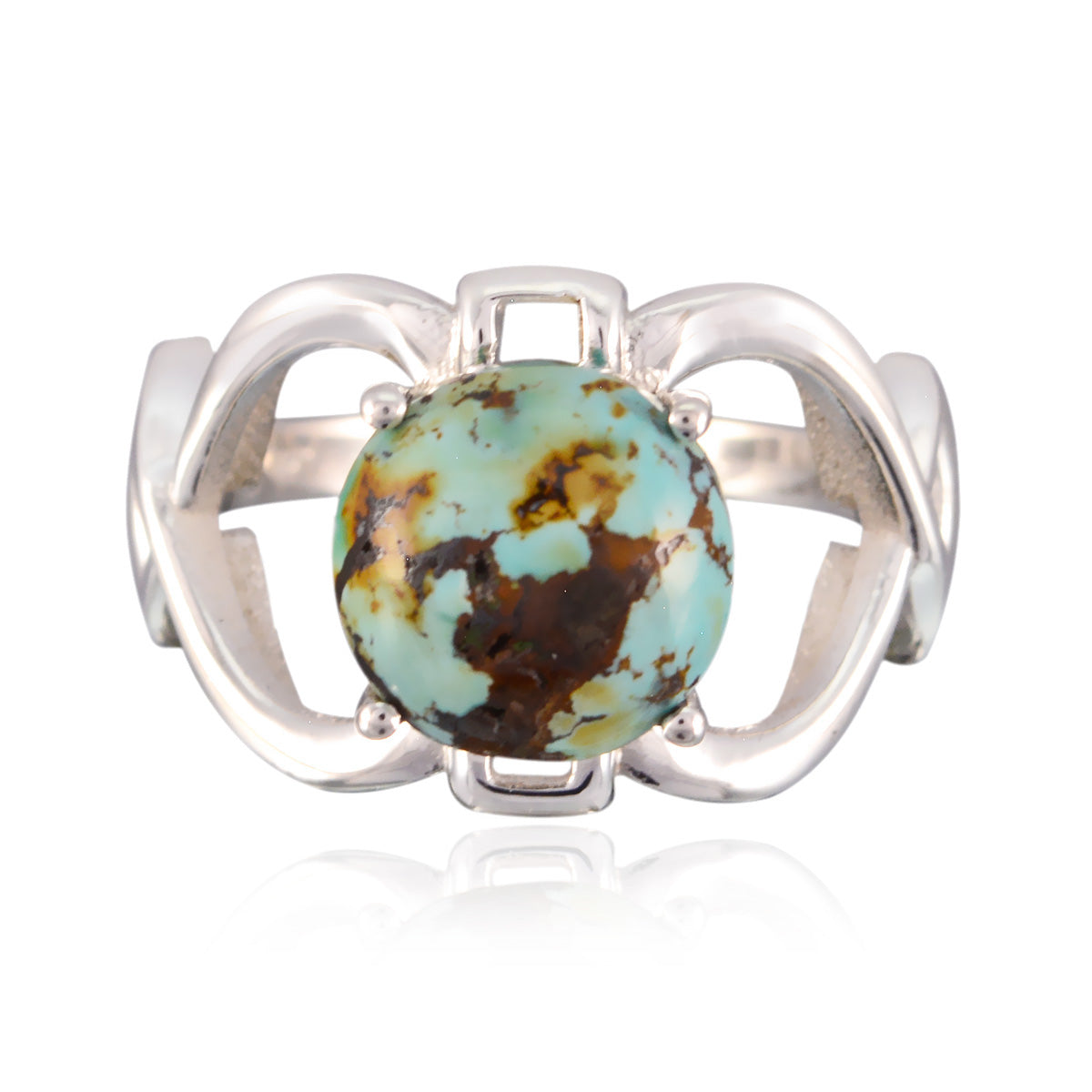 zazlle Modern Turquoise Solitaire Ring Turquoise Blue