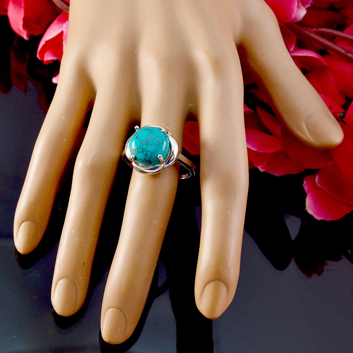 Addison Glamorous Turquoise Solitaire Ring