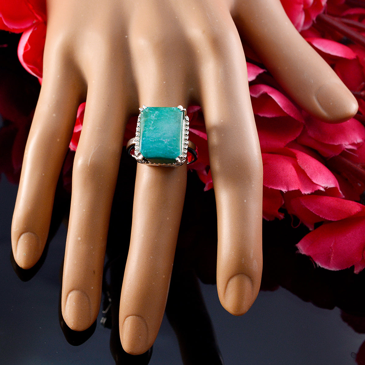 Camila Sophisticated Turquoise Solitaire Ring
