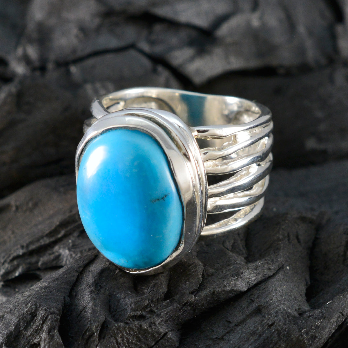 Ellie Armor Turquoise Solitaire Ring