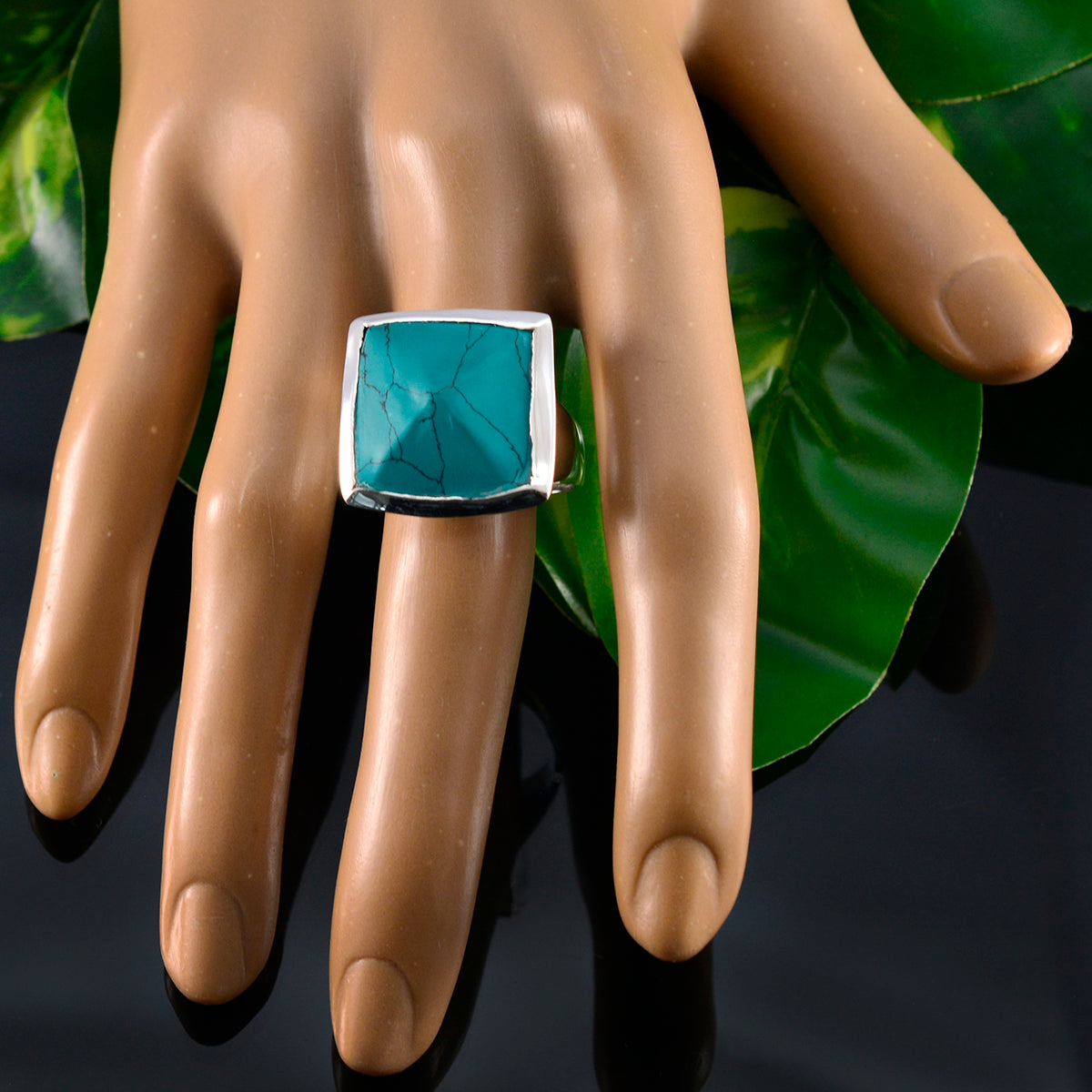 Luisa Vintage Turquoise Solitaire Ring