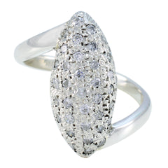 Audrey Boho White Halo Ring Cubic zirconia CZ White