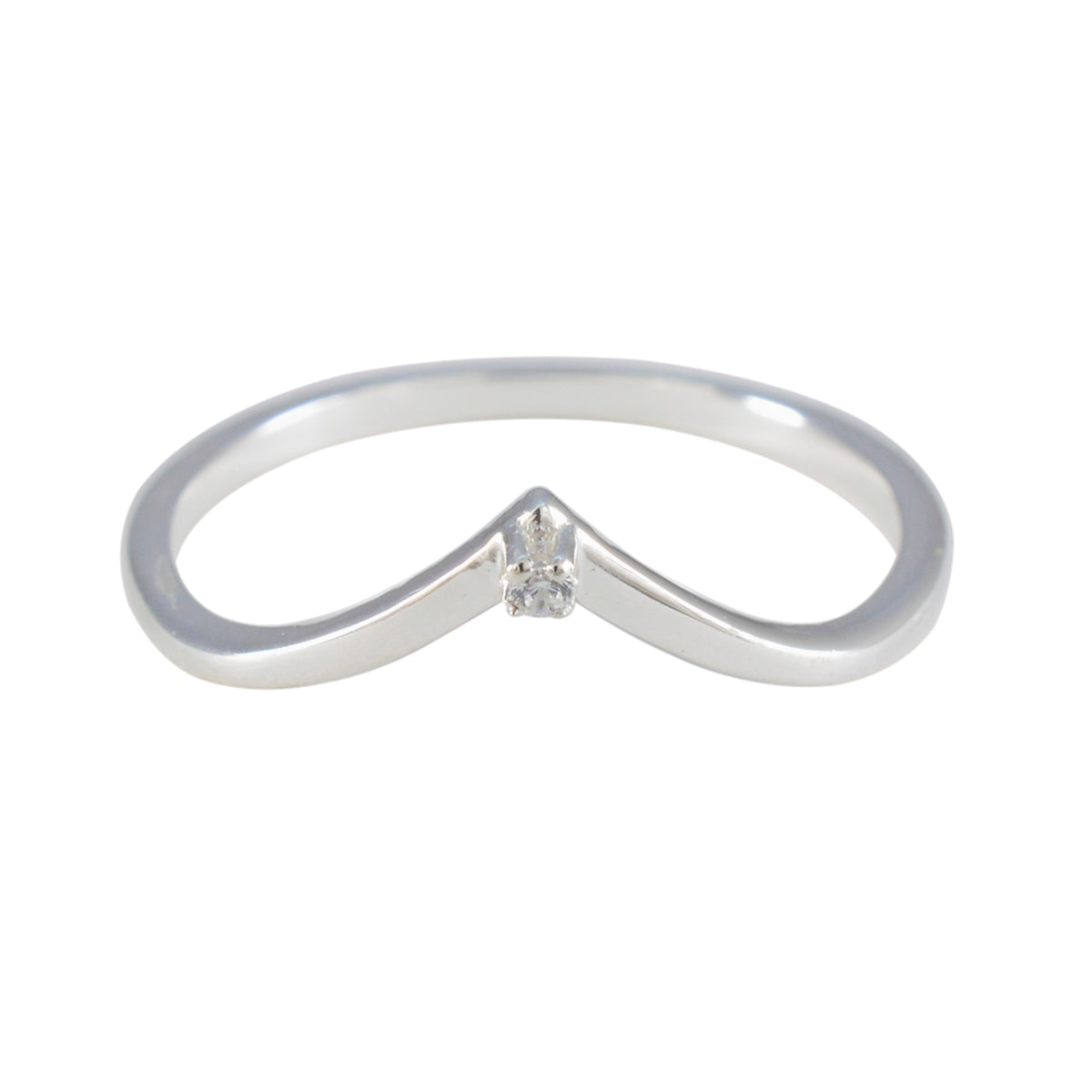Hina valentine White Solitaire Ring