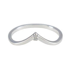 Hina valentine White Solitaire Ring