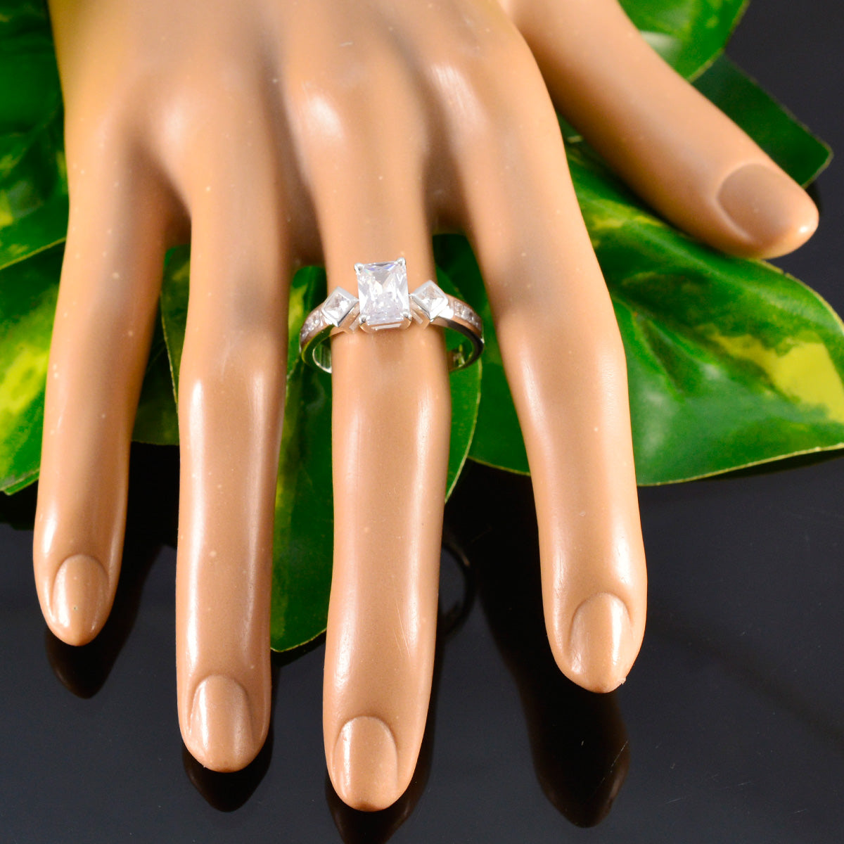 Olivia Boho White Halo Ring