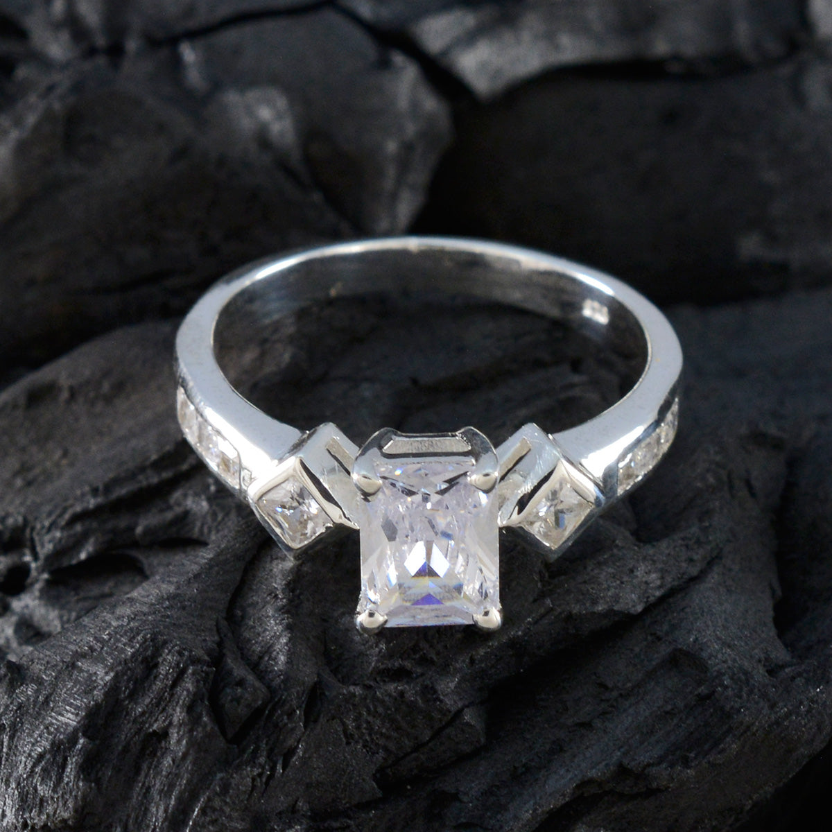Olivia Boho White Halo Ring